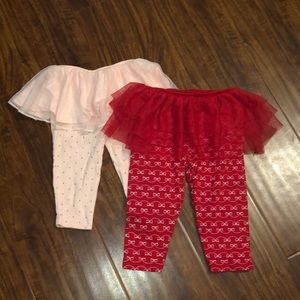 Set of 2 baby girl tutu leggings